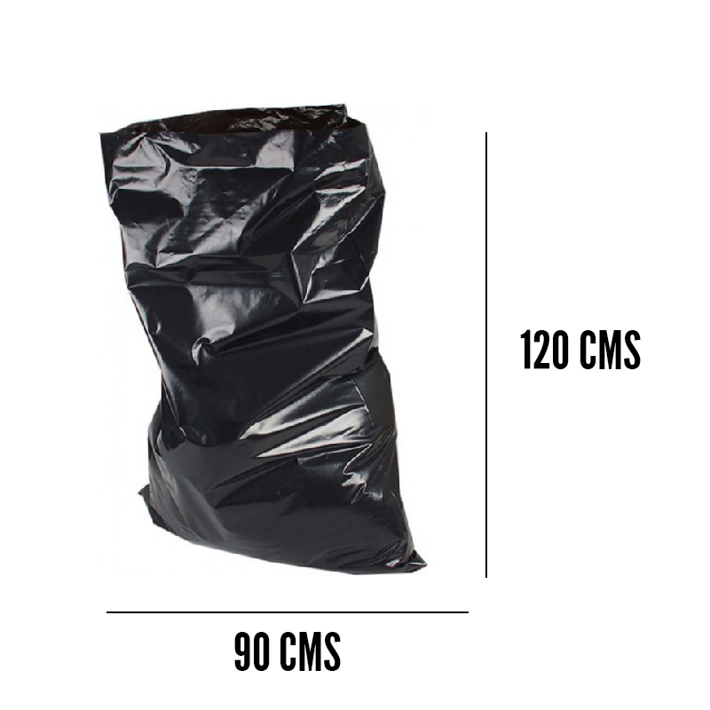 Bolsa negra para basura 90×120 centímetros