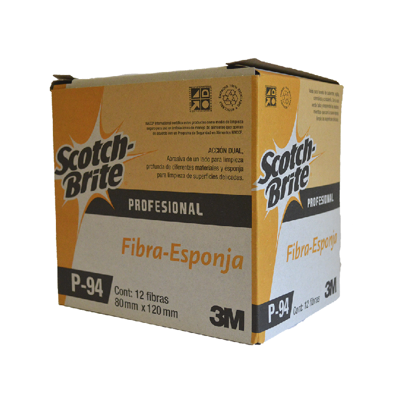 Fibra verde con esponja Scotch Brite P94