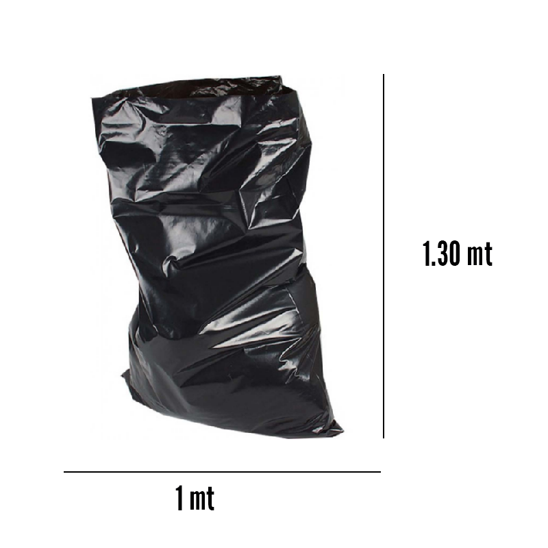Bolsa negra para basura 1×1.30 metros
