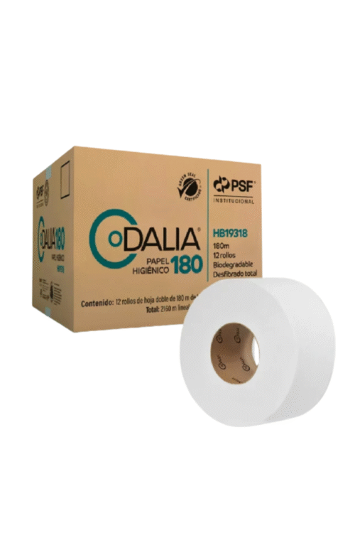 Higienico de bobina Dalia 12 rollos de 180 metros.