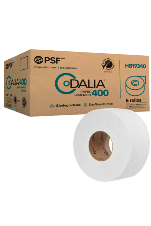 Higiénico de bobina Dalia 6 rollos de 400 metros.