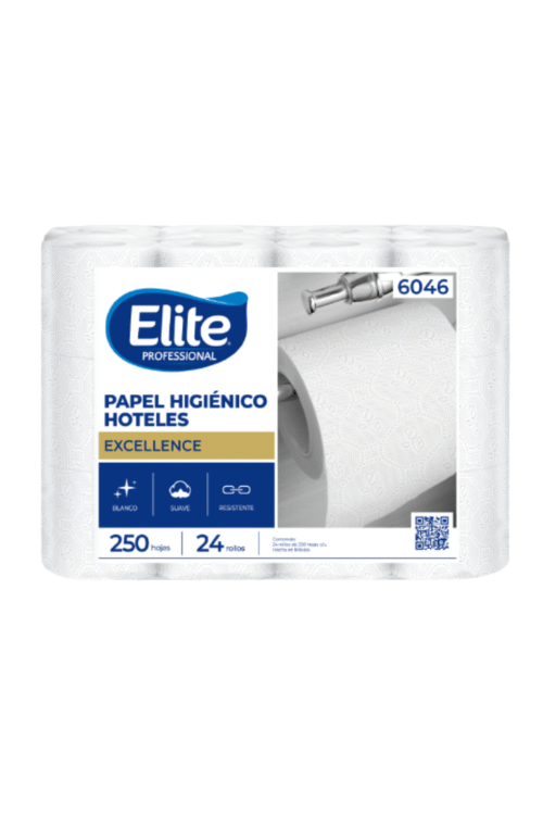 Papel Higiénico Tradicional Elite Premium 24 rollos 250 hojas